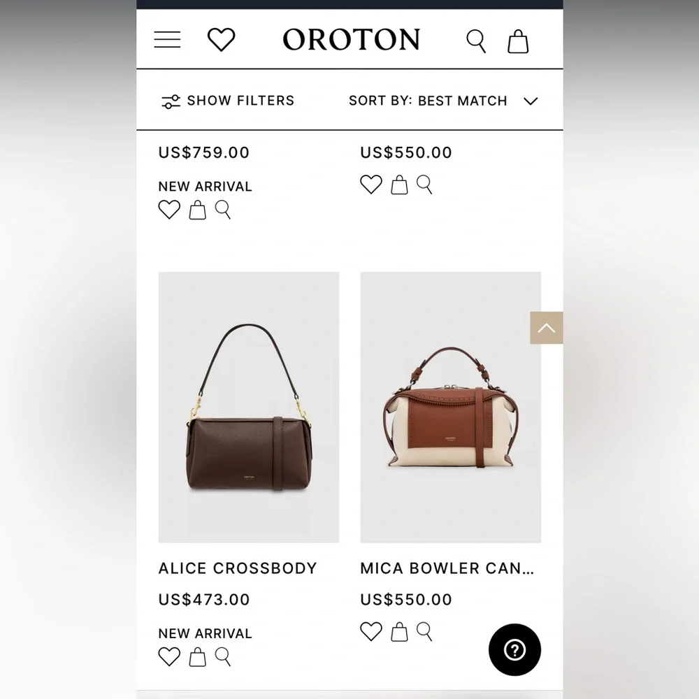 OROTON for Bergdorf Goodman full grain leather and brass handbag MSRP $450 - Picture 11 of 12